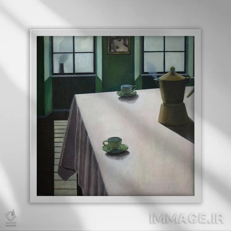 تابلو مکاتبه اثر آندریا واندونی - نمای قابدار سفید