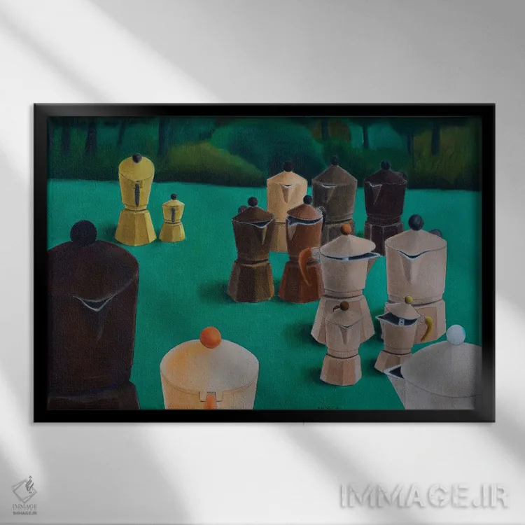 تابلو برادری اثر آندریا واندونی - نمای قابدار مشکی