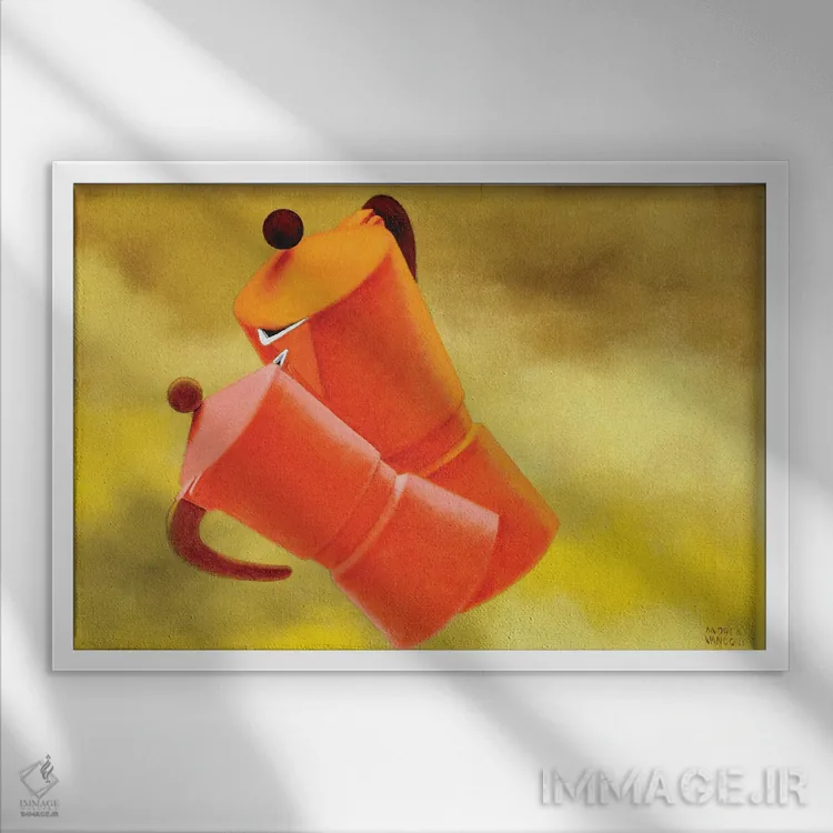 تابلو شور و شوق اثر آندریا واندونی - نمای قابدار سفید