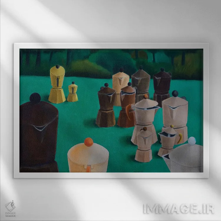 تابلو برادری اثر آندریا واندونی - نمای قابدار سفید