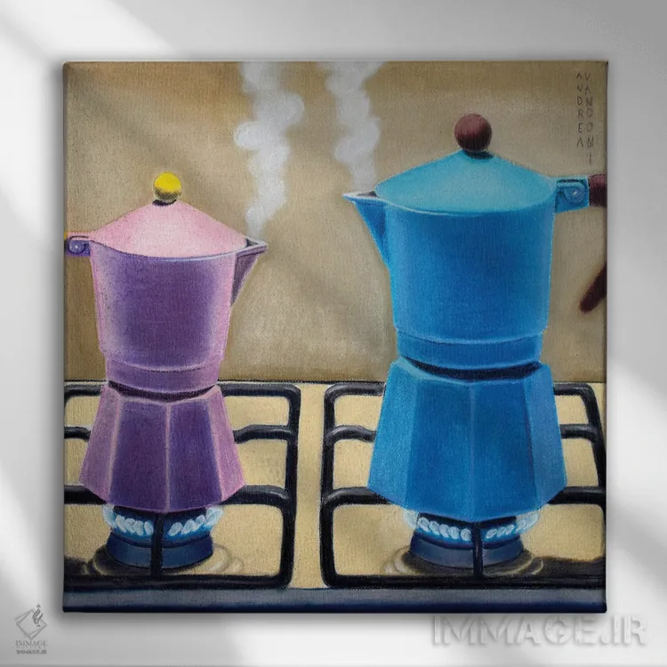 تابلو اشتیاق اثر آندریا واندونی - نمای روبهرو روی دیوار