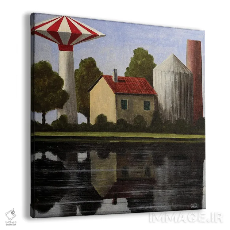 تابلو پیهمونت، ایتالیا (مکان) اثر آندریا واندونی - نمای پرسپکتیو محصول