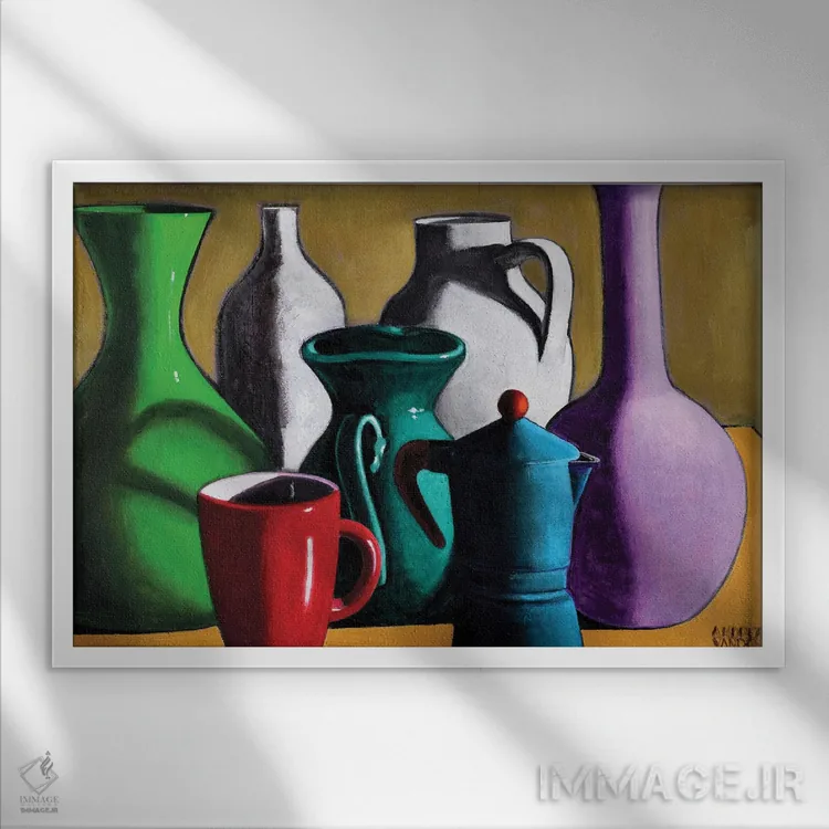 تابلو اشیای بیتفاوت III اثر آندریا واندونی - نمای قابدار سفید