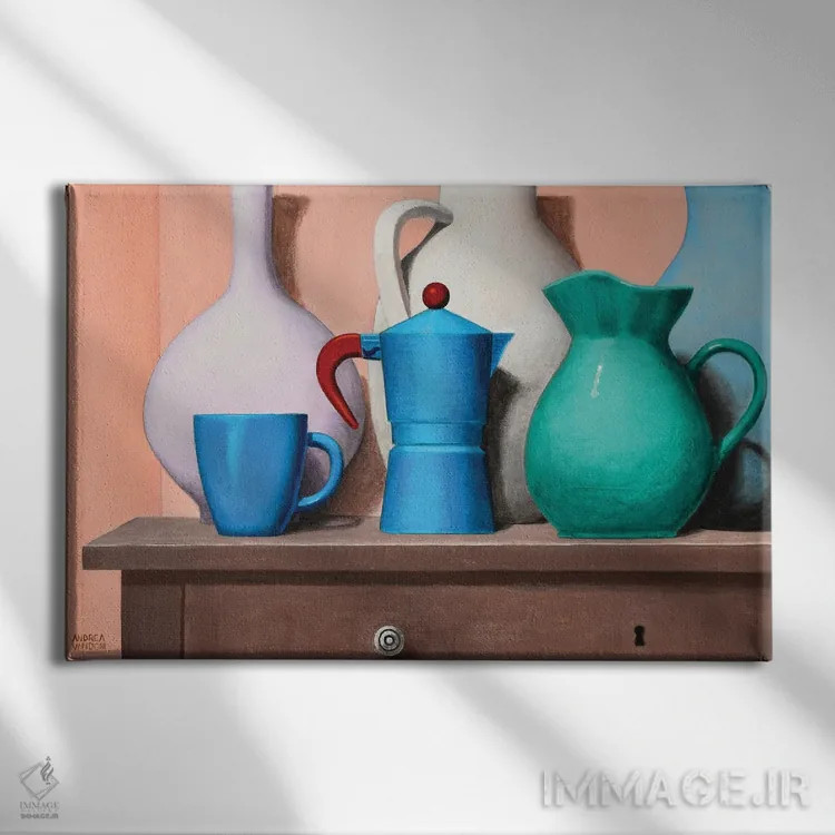 تابلو ظروف اثر آندریا واندونی - نمای روبهرو روی دیوار