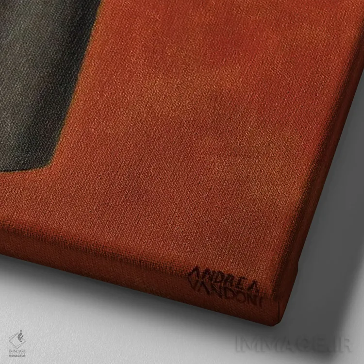 تابلو دودکش روی میز است اثر آندریا واندونی - نمای نزدیک بافت بوم