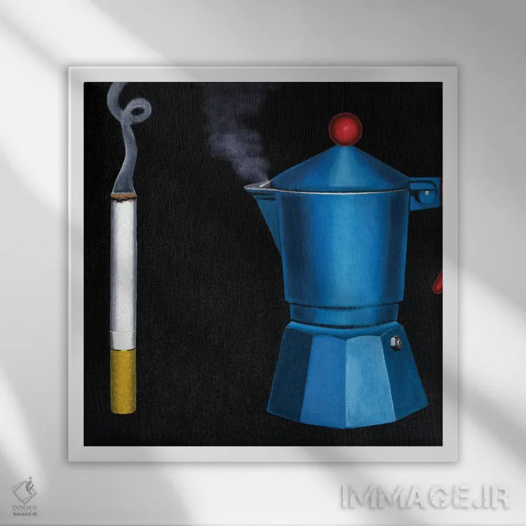 تابلو سیگاریها اثر آندریا واندونی - نمای قابدار سفید