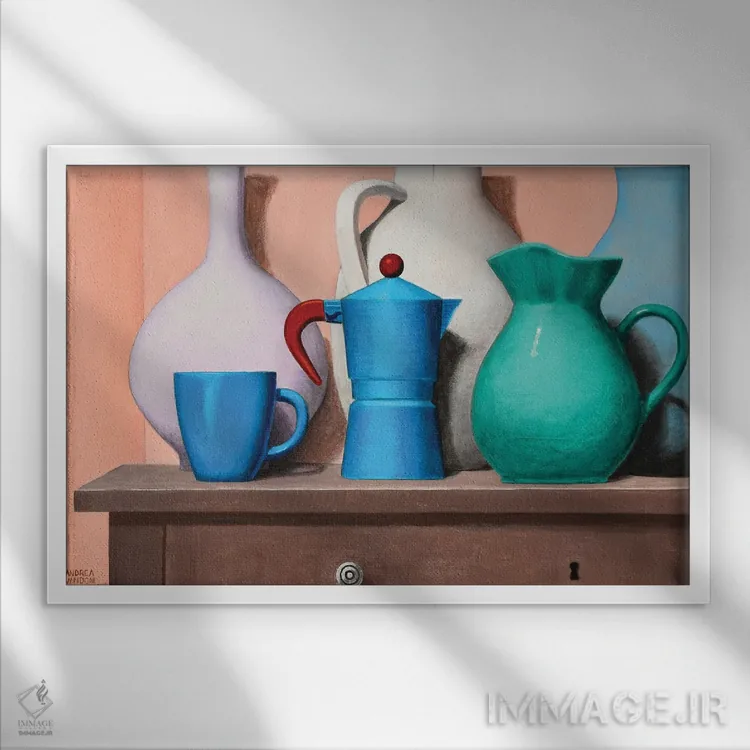 تابلو ظروف اثر آندریا واندونی - نمای قابدار سفید