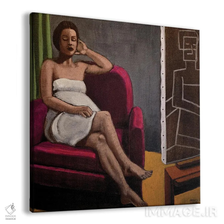 تابلو پرتره اثر آندریا واندونی - نمای پرسپکتیو محصول