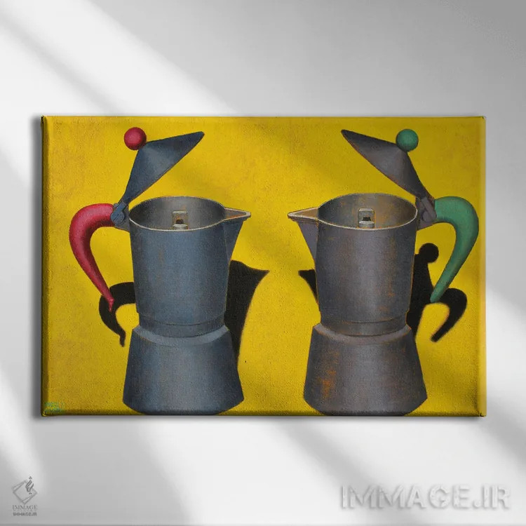 تابلو خندهها اثر آندریا واندونی - نمای روبهرو روی دیوار
