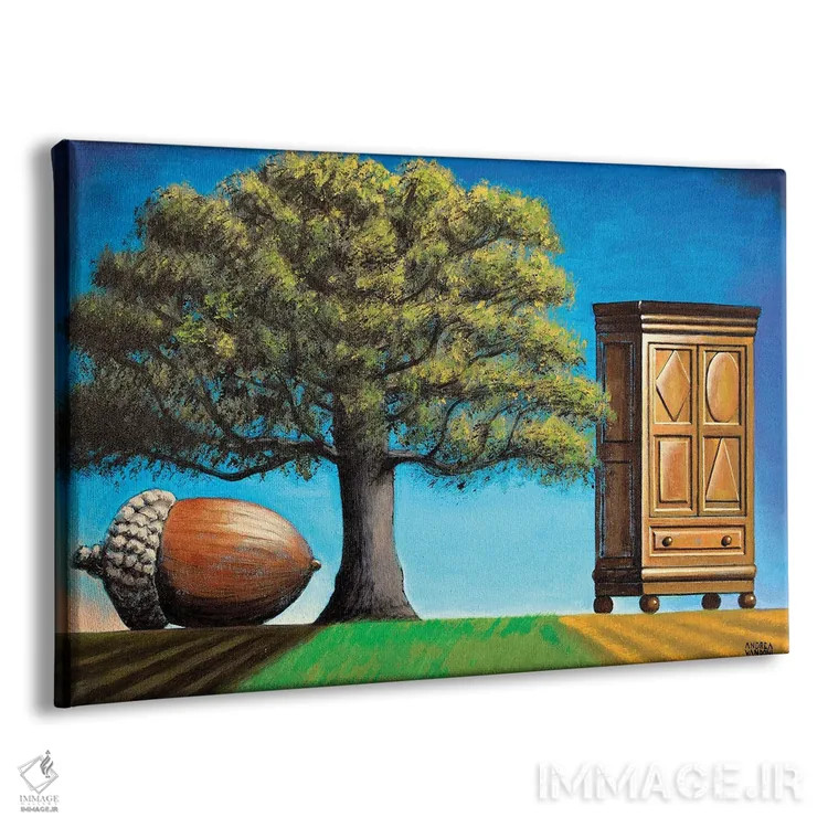 تابلو سه دوران V اثر آندریا واندونی - نمای پرسپکتیو محصول