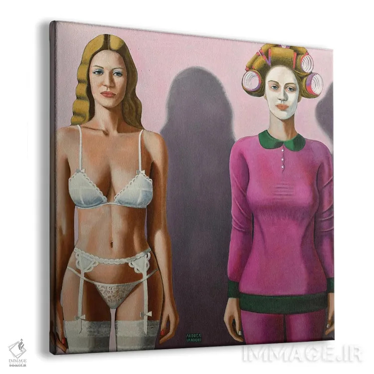 تابلو پیش و پس از ازدواج اثر آندریا واندونی - نمای پرسپکتیو محصول