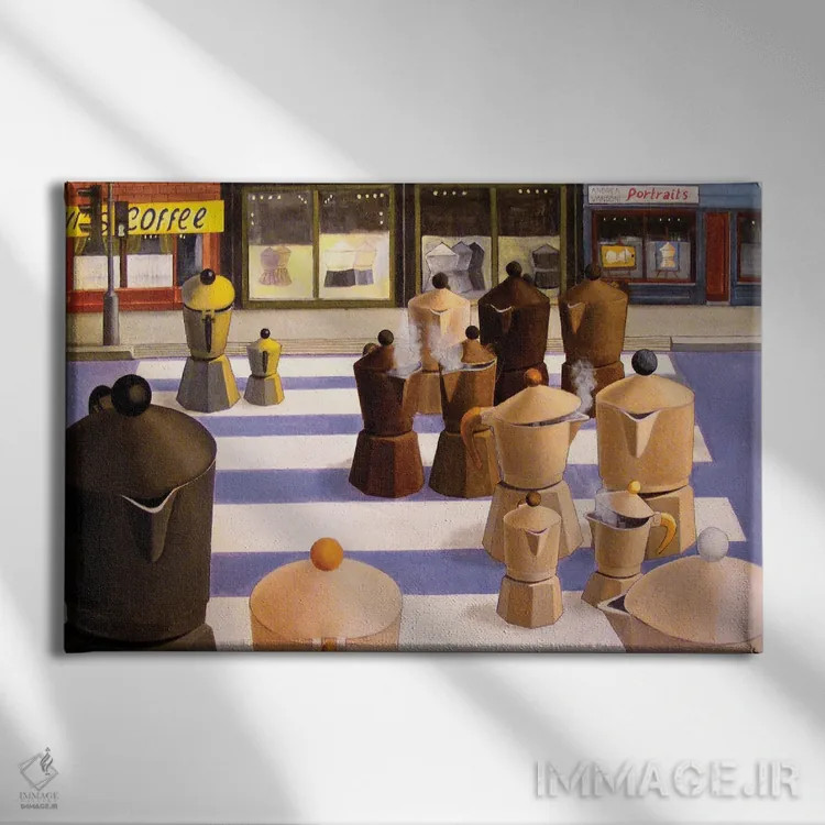 تابلو رنگهای جهان اثر آندریا واندونی - نمای روبهرو روی دیوار