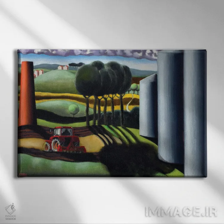 تابلو ابرهای واقعی اثر آندریا واندونی - نمای روبهرو روی دیوار