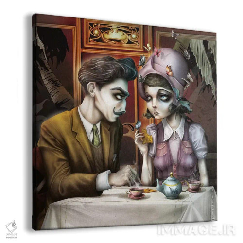 تابلو قهوهٔ کوچک اثر آنتنور ون خان - نمای پرسپکتیو محصول