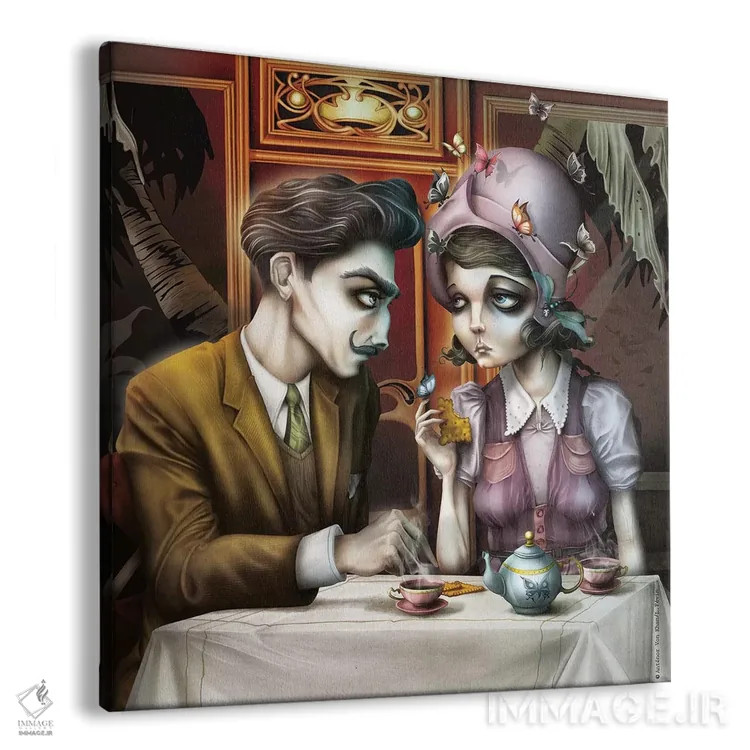 تابلو قهوهٔ کوچک اثر آنتنور ون خان - نمای پرسپکتیو محصول