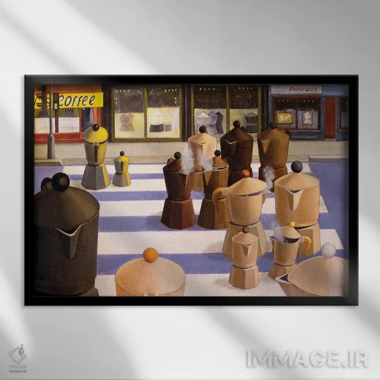 تابلو رنگهای جهان اثر آندریا واندونی - نمای قابدار مشکی