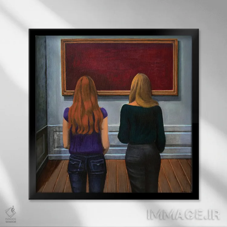 تابلو چه رنگ فوقالعادهای اثر آندریا واندونی - نمای قابدار مشکی