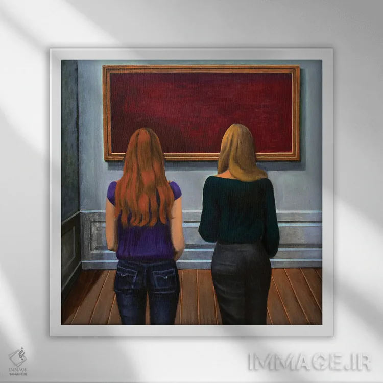 تابلو چه رنگ فوقالعادهای اثر آندریا واندونی - نمای قابدار سفید