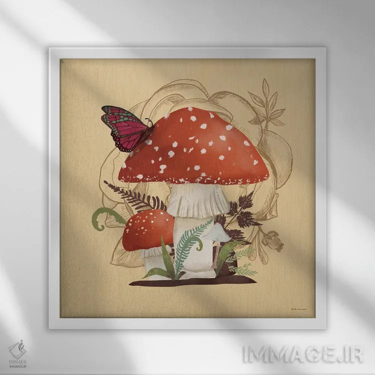 تابلو قدمزنی در جنگل III اثر آرویللا مورِت - نمای قابدار سفید