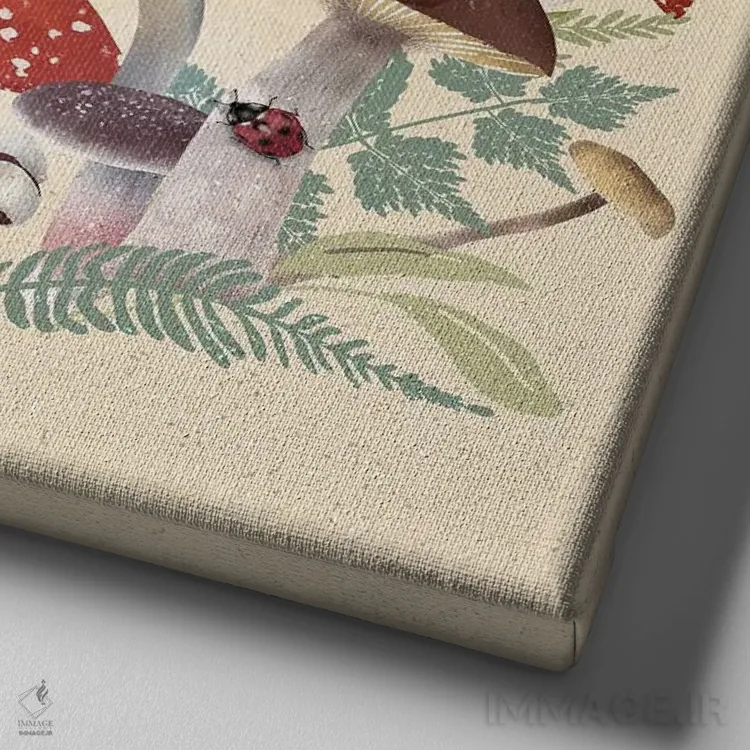 تابلو گشتی در جنگل XIII اثر آرویللا مورِت - نمای نزدیک بافت بوم