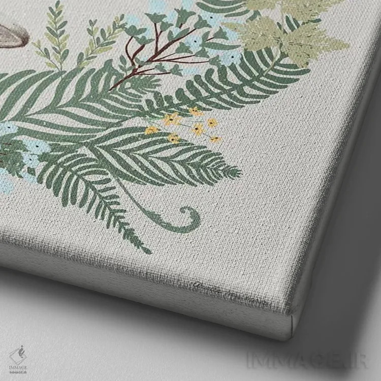 تابلو گشتی در جنگل XIV اثر آرویللا مورِت - نمای نزدیک بافت بوم