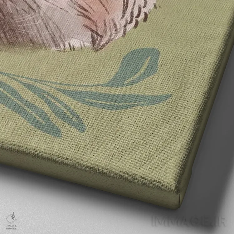 تابلو گشتی در جنگل IX اثر آرویللا مورِت - نمای نزدیک بافت بوم