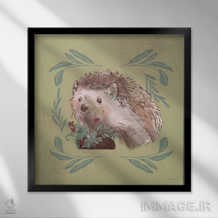 تابلو گشتی در جنگل IX اثر آرویللا مورِت - نمای قابدار مشکی