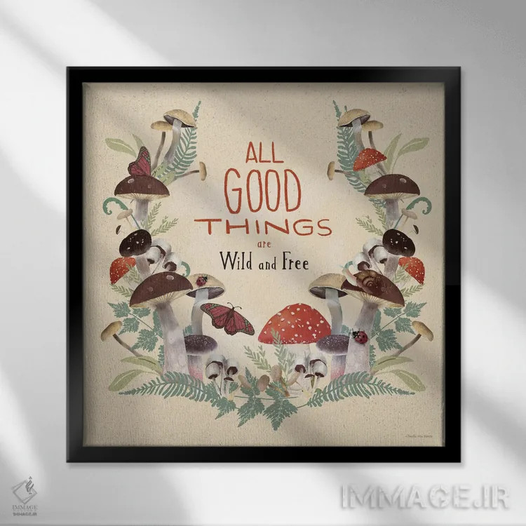 تابلو گشتی در جنگل XIII اثر آرویللا مورِت - نمای قابدار مشکی