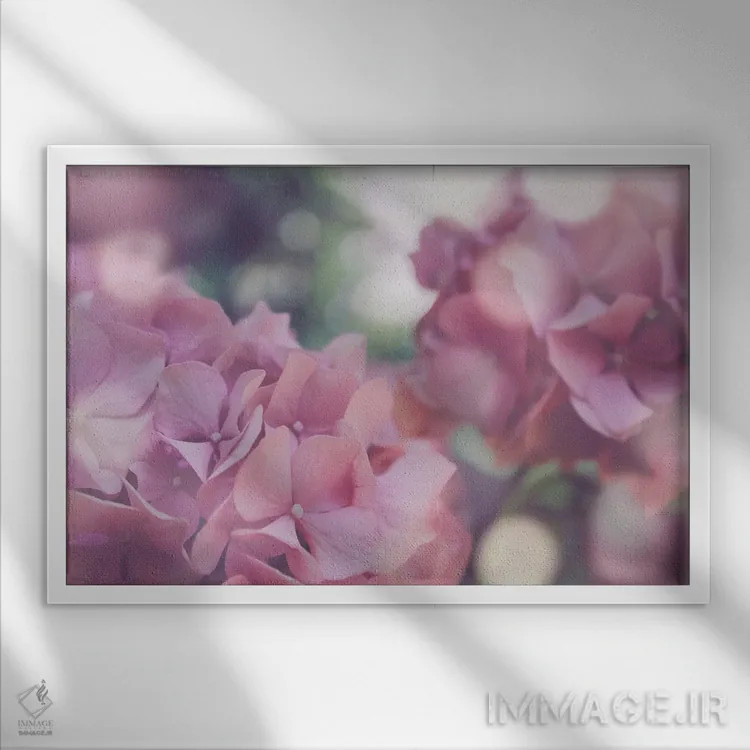 تابلو هورتانسیا پاستلی I اثر امیلی وینتیج کو (برند/استودیو) - نمای قابدار سفید