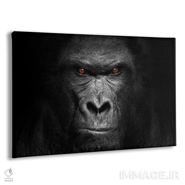تابلو پرتره گوریل اثر آدریان ویریو - نمای پرسپکتیو محصول