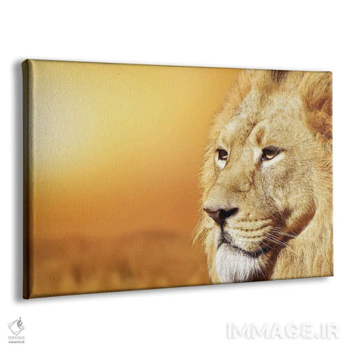 تابلو پرتره شیر نر آفریقایی اثر آدریان ویریو - نمای پرسپکتیو محصول