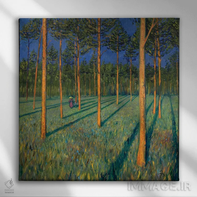 تابلو دور اثر الکساندر واشاکمدزه - نمای روبهرو روی دیوار