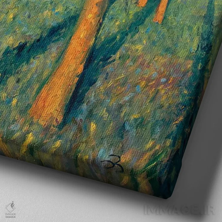 تابلو دور اثر الکساندر واشاکمدزه - نمای نزدیک بافت بوم