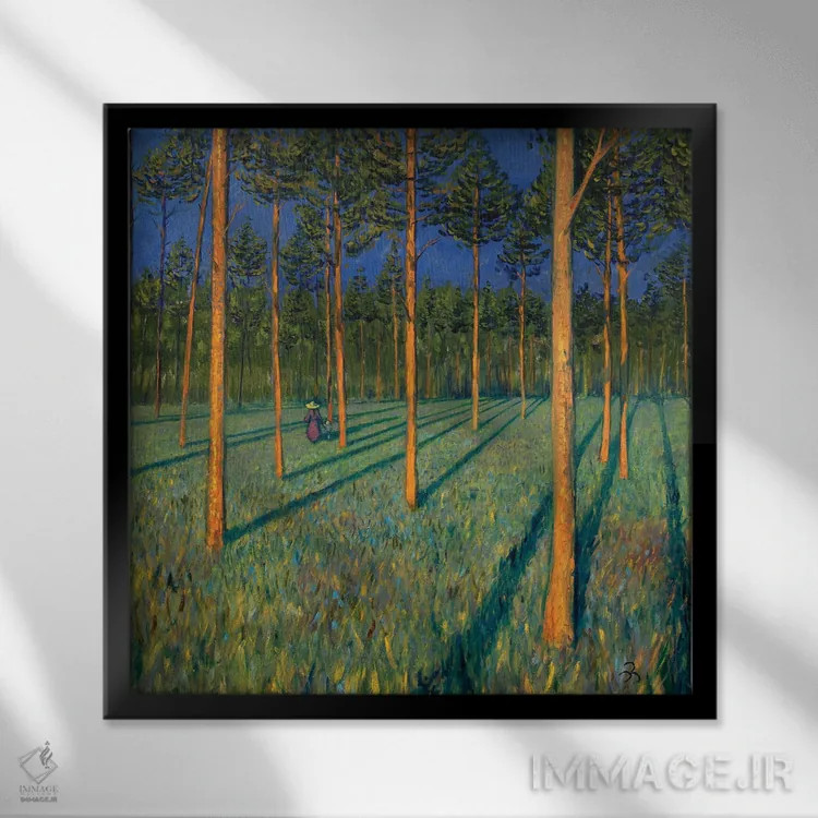 تابلو دور اثر الکساندر واشاکمدزه - نمای قابدار مشکی