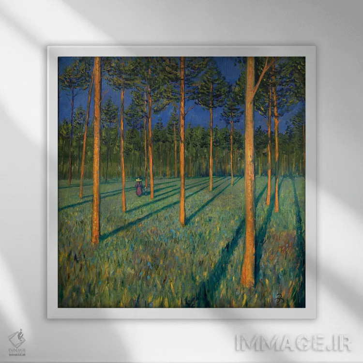 تابلو دور اثر الکساندر واشاکمدزه - نمای قابدار سفید