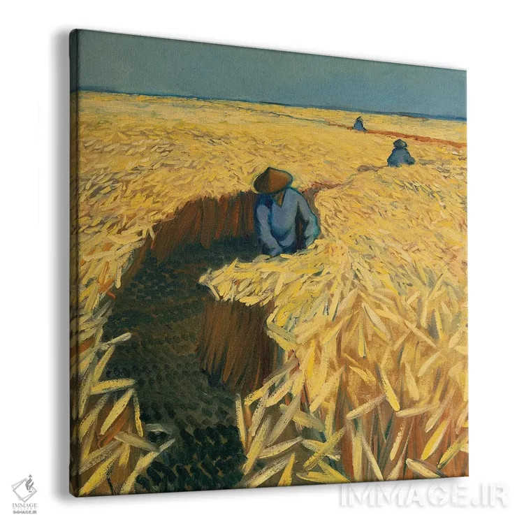 تابلو مزارع رهاشده اثر الکساندر واشاکمدزه - نمای پرسپکتیو محصول