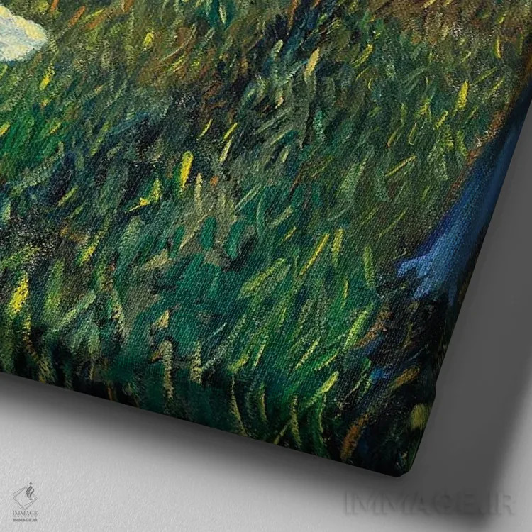 تابلو نسیم اثر الکساندر واشاکمدزه - نمای نزدیک بافت بوم