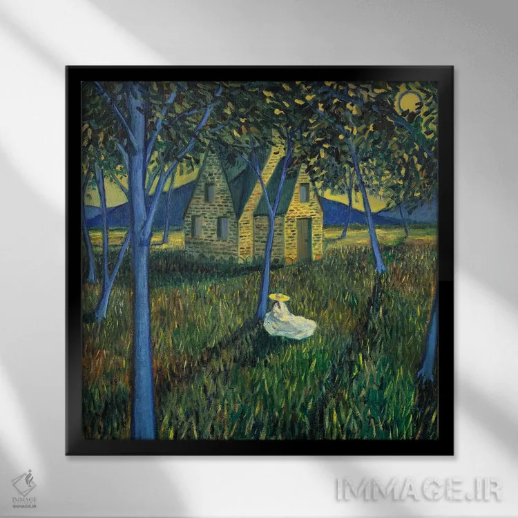 تابلو نسیم اثر الکساندر واشاکمدزه - نمای قابدار مشکی