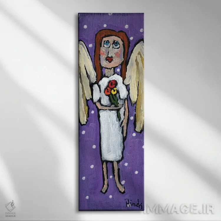 تابلو فرشته نگهبان اثر دیویدای هینْدز - نمای روبهرو روی دیوار