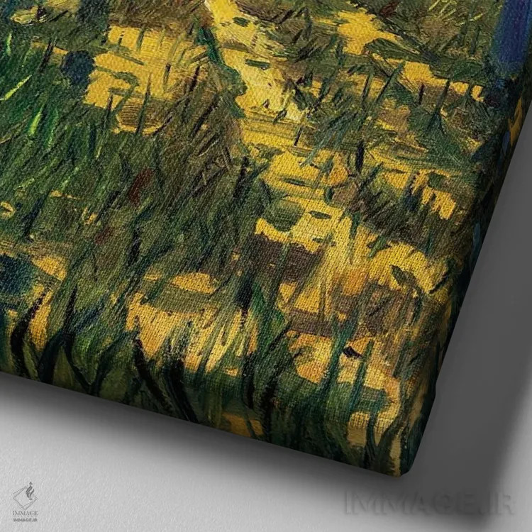 تابلو رو به افول اثر الکساندر واشاکمدزه - نمای نزدیک بافت بوم