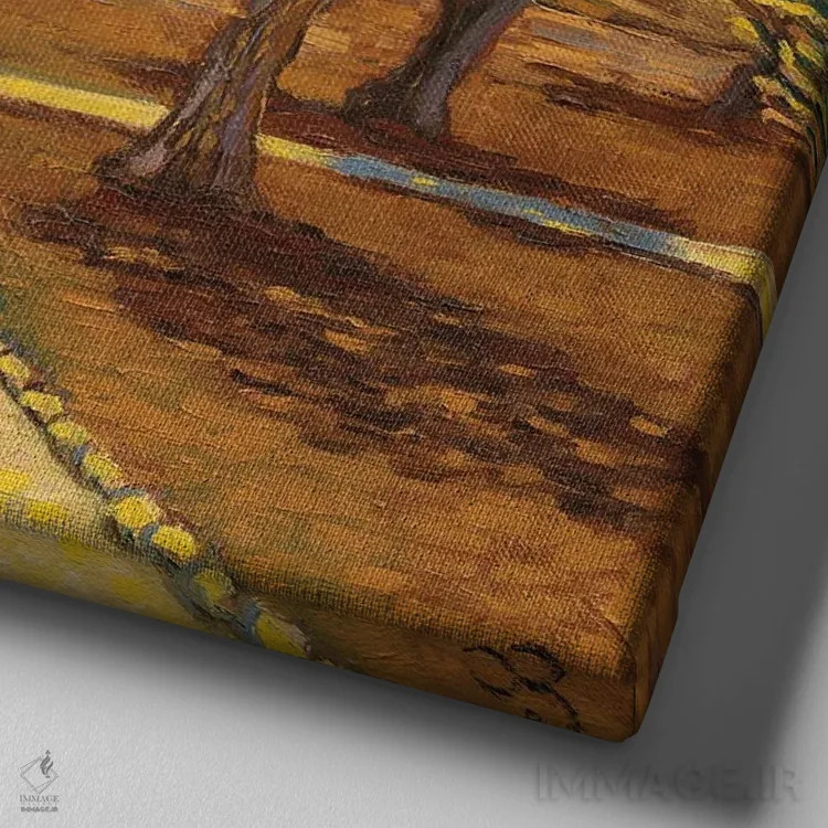 تابلو باغ جتسیمانی (تم معنویتی/تاریخی) اثر الکساندر واشاکمدزه - نمای نزدیک بافت بوم