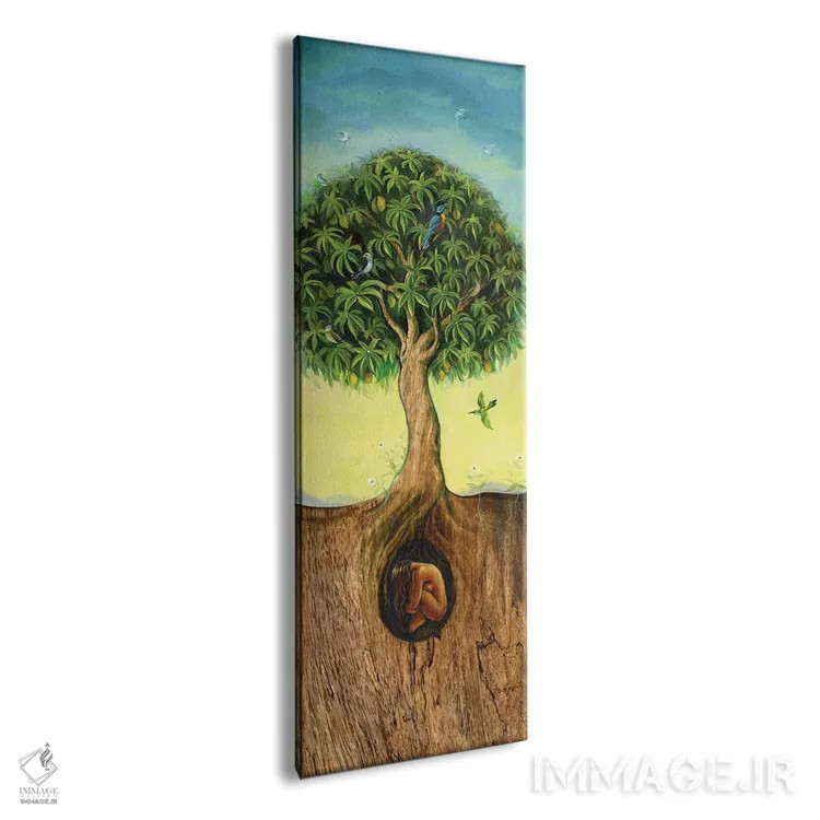 تابلو درخت زندگی اثر دیوید جواکین - نمای پرسپکتیو محصول