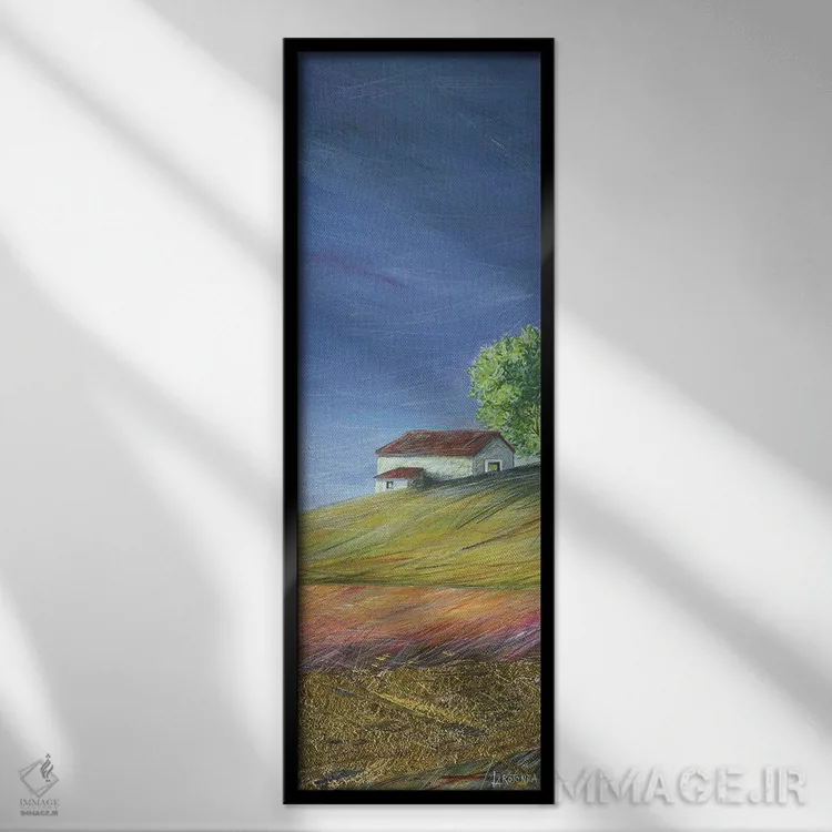 تابلو آن سوی تپه اثر دوناتو لاراتوندا - نمای قابدار مشکی