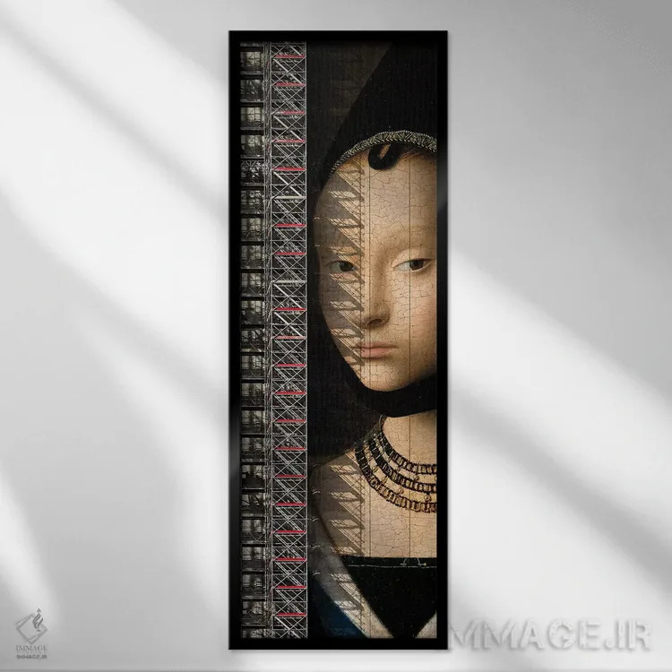 تابلو هنر خیابانی شماره ۳ اثر دانیلو د آلکساندریا - نمای قابدار مشکی