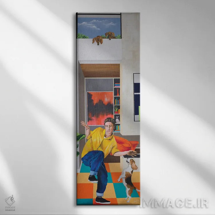 تابلو باید برقصم اثر دن نلسون - نمای روبهرو روی دیوار