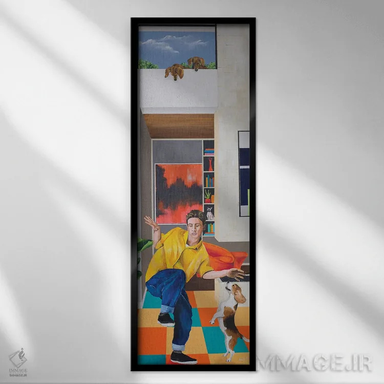 تابلو باید برقصم اثر دن نلسون - نمای قابدار مشکی