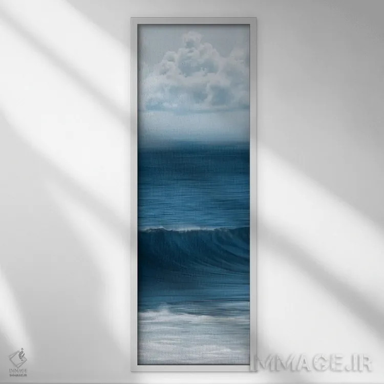 تابلو ساحل نه اثر دانیلو د آلکساندریا - نمای قابدار سفید