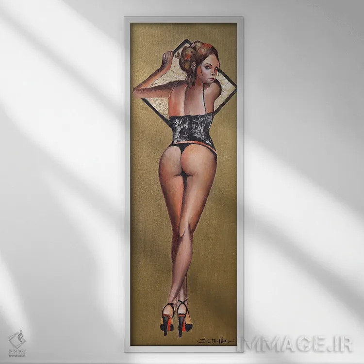 تابلو مایلی بازی کنی؟ اثر دوناتلا مارائونی - نمای قابدار سفید