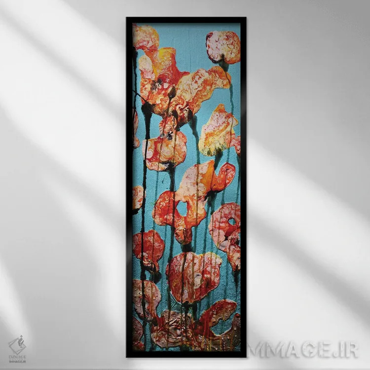 تابلو ممنون بابت گلها اثر دوناتلا مارائونی - نمای قابدار مشکی