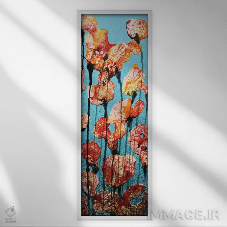 تابلو ممنون بابت گلها اثر دوناتلا مارائونی - نمای قابدار سفید